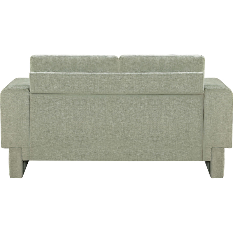 Meridian Madeline Mint Chenille Fabric Loveseat IMAGE 3