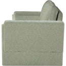 Meridian Madeline Mint Chenille Fabric Loveseat IMAGE 6