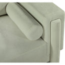 Meridian Madeline Mint Chenille Fabric Sofa IMAGE 11