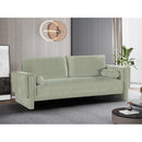 Meridian Madeline Mint Chenille Fabric Sofa IMAGE 2