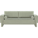 Meridian Madeline Mint Chenille Fabric Sofa IMAGE 4