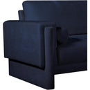 Meridian Madeline Navy Chenille Fabric Chair IMAGE 10