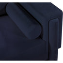 Meridian Madeline Navy Chenille Fabric Chair IMAGE 11