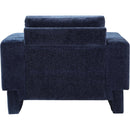 Meridian Madeline Navy Chenille Fabric Chair IMAGE 3