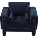 Meridian Madeline Navy Chenille Fabric Chair IMAGE 5