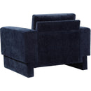 Meridian Madeline Navy Chenille Fabric Chair IMAGE 7