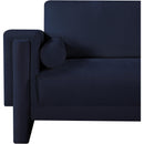 Meridian Madeline Navy Chenille Fabric Chair IMAGE 8