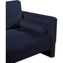 Meridian Madeline Navy Chenille Fabric Chair IMAGE 9