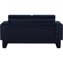 Meridian Madeline Navy Chenille Fabric Loveseat IMAGE 3