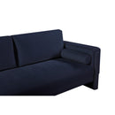 Meridian Madeline Navy Chenille Fabric Loveseat IMAGE 9
