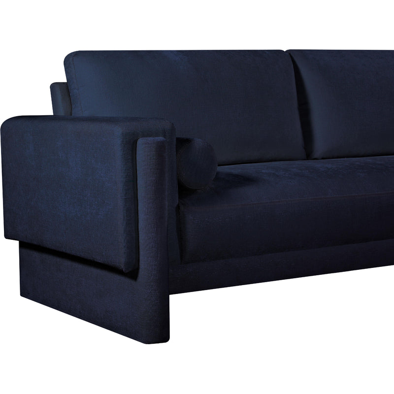 Meridian Madeline Navy Chenille Fabric Sofa IMAGE 10