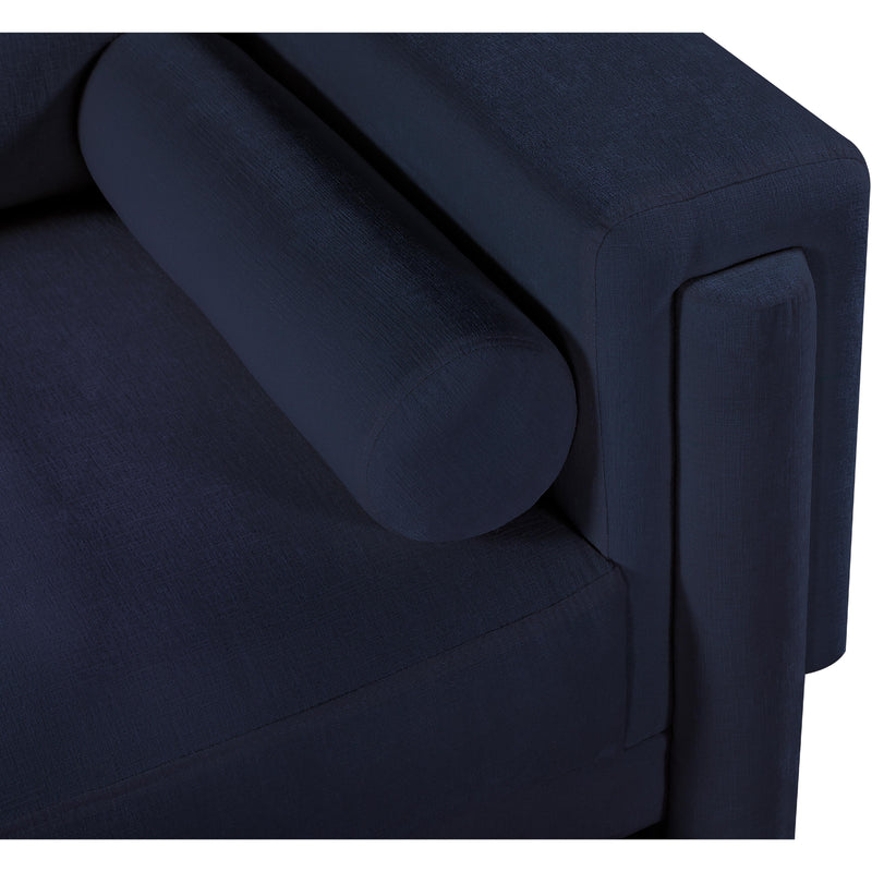 Meridian Madeline Navy Chenille Fabric Sofa IMAGE 11