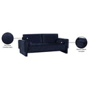 Meridian Madeline Navy Chenille Fabric Sofa IMAGE 16