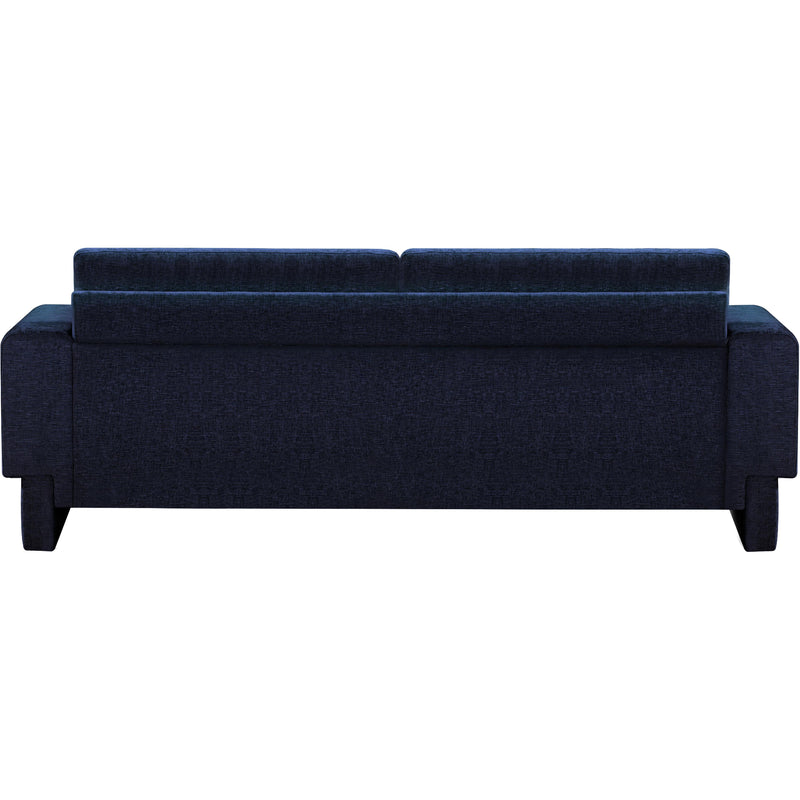 Meridian Madeline Navy Chenille Fabric Sofa IMAGE 3