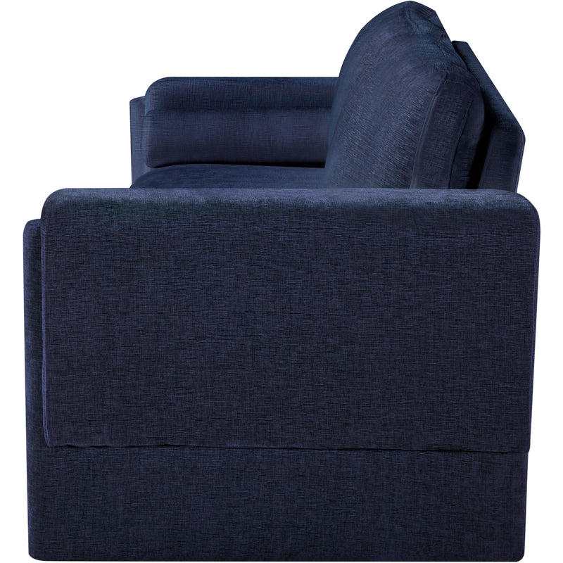 Meridian Madeline Navy Chenille Fabric Sofa IMAGE 6