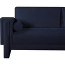 Meridian Madeline Navy Chenille Fabric Sofa IMAGE 8