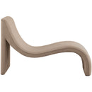 Meridian Orian Beige Teddy Fabric Chaise IMAGE 4
