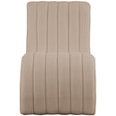Meridian Orian Beige Teddy Fabric Chaise IMAGE 5