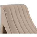 Meridian Orian Beige Teddy Fabric Chaise IMAGE 7