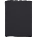 Meridian Orian Black Teddy Fabric Chaise IMAGE 3