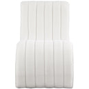 Meridian Orian Cream Teddy Fabric Chaise IMAGE 5