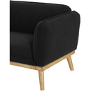 Meridian Nolita Black Boucle Fabric Chair IMAGE 10
