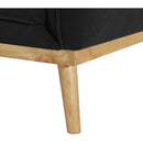 Meridian Nolita Black Boucle Fabric Chair IMAGE 12