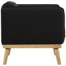 Meridian Nolita Black Boucle Fabric Chair IMAGE 7