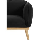 Meridian Nolita Black Boucle Fabric Chair IMAGE 8