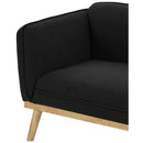 Meridian Nolita Black Boucle Fabric Chair IMAGE 9