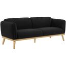 Meridian Nolita Black Boucle Fabric Sofa IMAGE 17