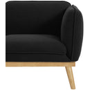 Meridian Nolita Black Boucle Fabric Sofa IMAGE 8