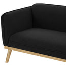 Meridian Nolita Black Boucle Fabric Sofa IMAGE 9