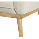 Meridian Nolita Cream Boucle Fabric Chair IMAGE 12