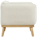 Meridian Nolita Cream Boucle Fabric Chair IMAGE 7