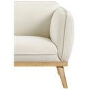 Meridian Nolita Cream Boucle Fabric Chair IMAGE 8