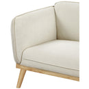 Meridian Nolita Cream Boucle Fabric Chair IMAGE 9