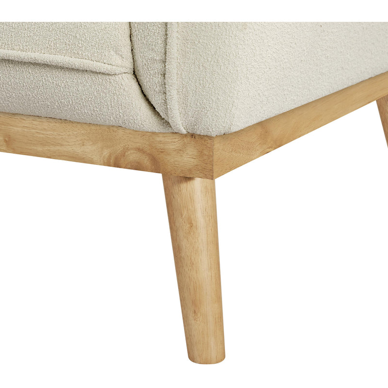 Meridian Nolita Cream Boucle Fabric Sofa IMAGE 11