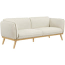 Meridian Nolita Cream Boucle Fabric Sofa IMAGE 17