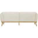 Meridian Nolita Cream Boucle Fabric Sofa IMAGE 3