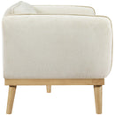Meridian Nolita Cream Boucle Fabric Sofa IMAGE 6