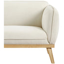 Meridian Nolita Cream Boucle Fabric Sofa IMAGE 7