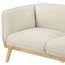 Meridian Nolita Cream Boucle Fabric Sofa IMAGE 8