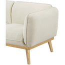 Meridian Nolita Cream Boucle Fabric Sofa IMAGE 9