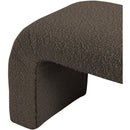 Meridian Niagara Brown Boucle Fabric Bench IMAGE 5