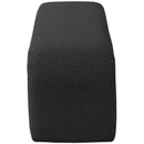 Meridian Niagara Black Boucle Fabric Bench IMAGE 4