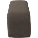 Meridian Niagara Brown Boucle Fabric Bench IMAGE 4