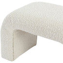 Meridian Niagara Cream Boucle Fabric Bench IMAGE 6