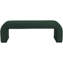 Meridian Niagara Green Boucle Fabric Bench IMAGE 3