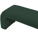 Meridian Niagara Green Boucle Fabric Bench IMAGE 5